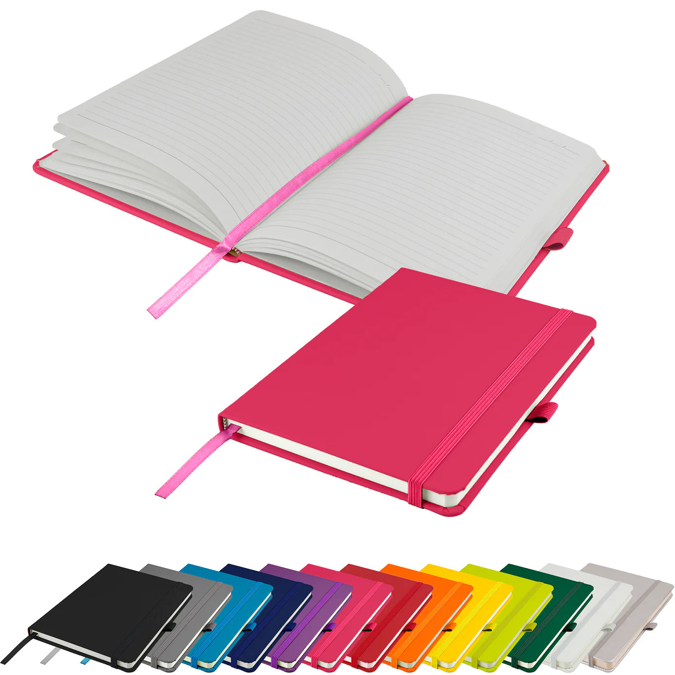Personalised Neon Pink A5 Notebook
