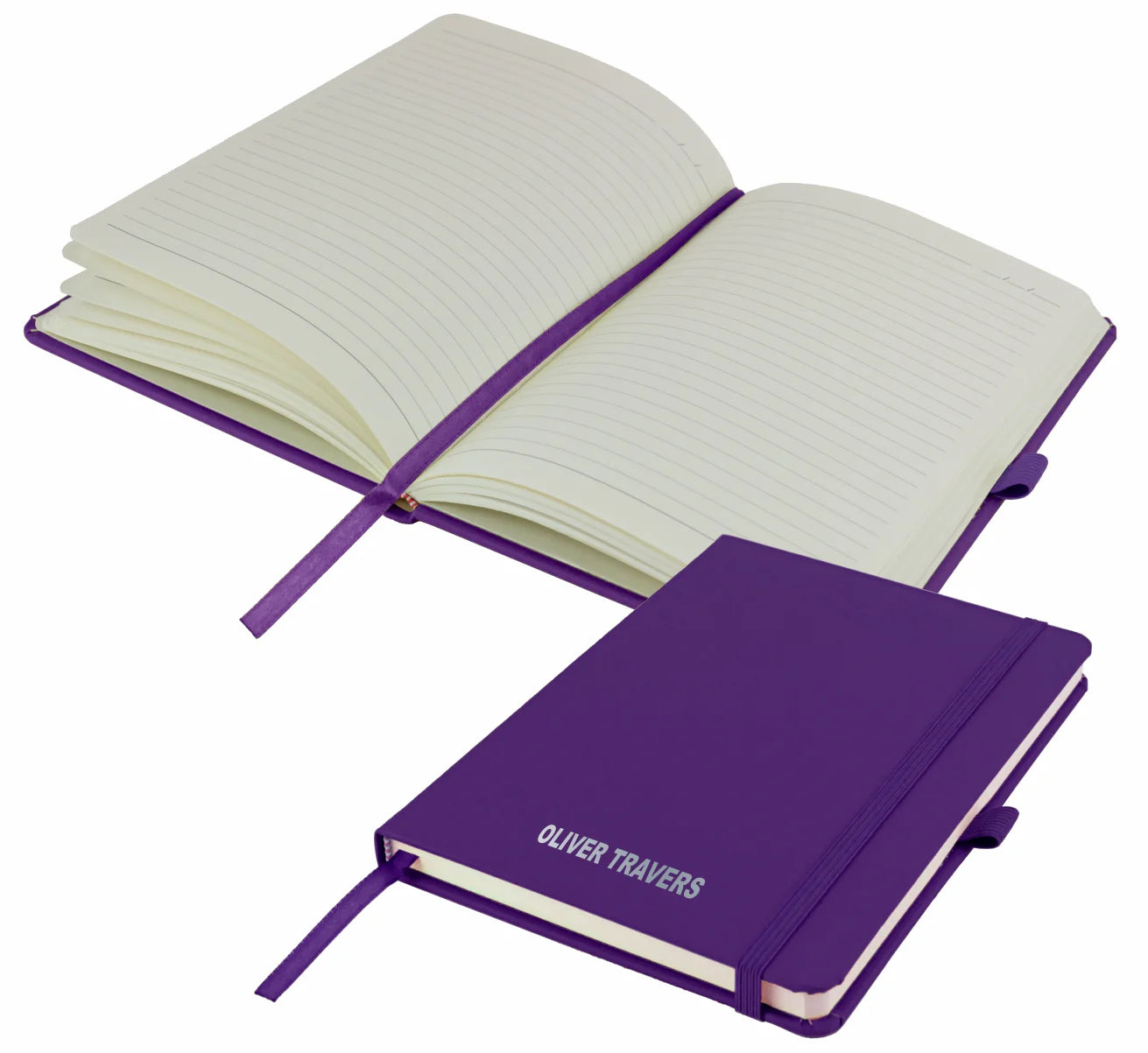 Personalised Vibrant Purple A5 Notebook