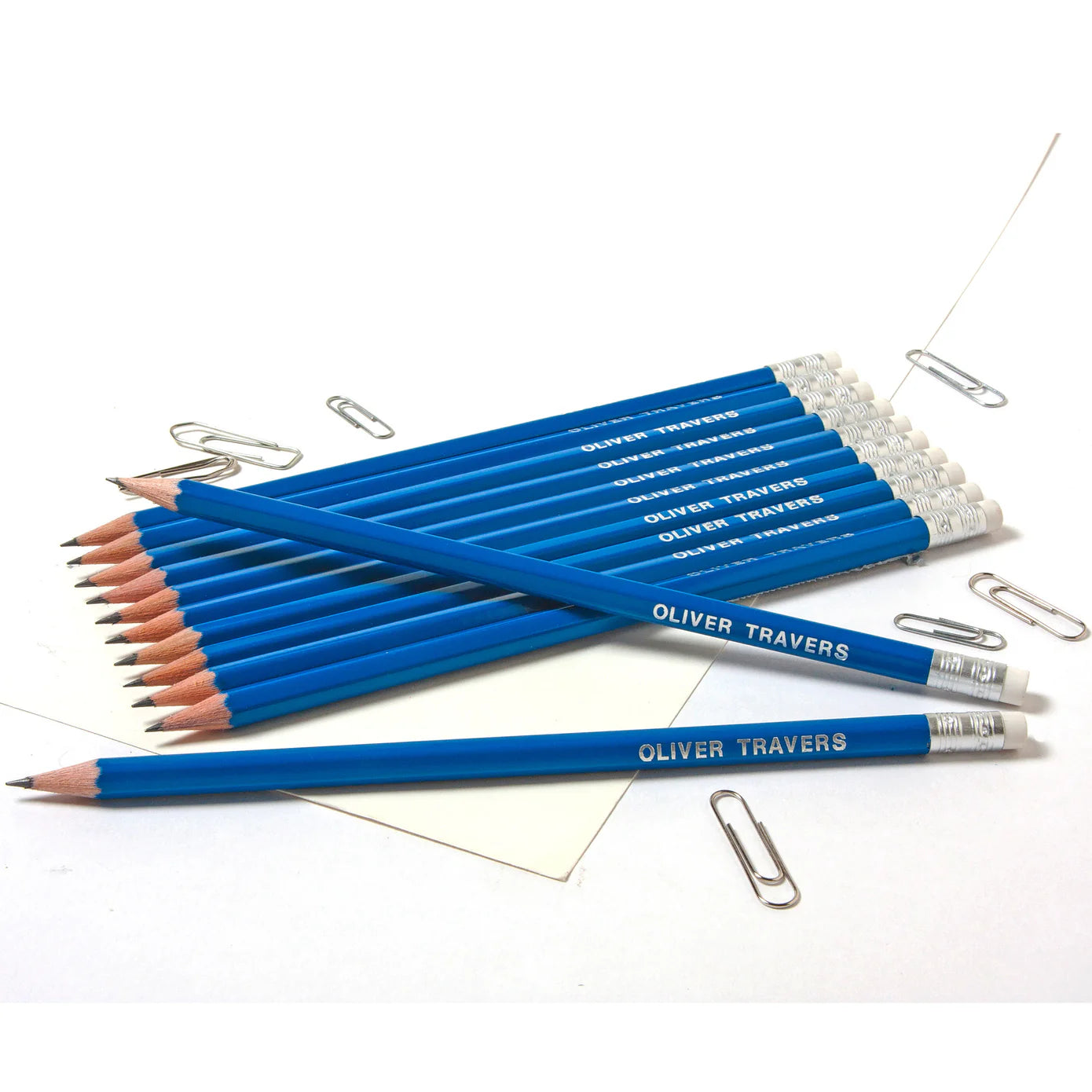 Navy Blue Personalised Pencils