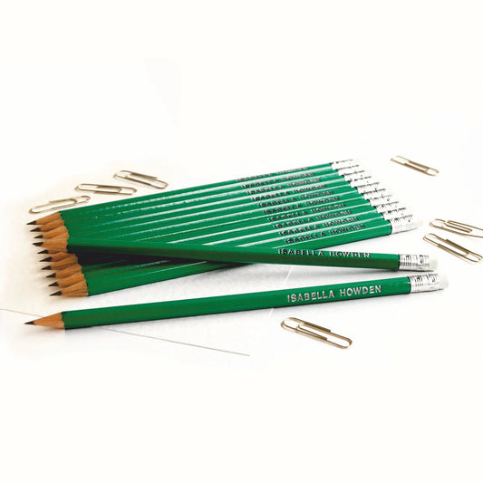 Ivy Green Personalised Pencils