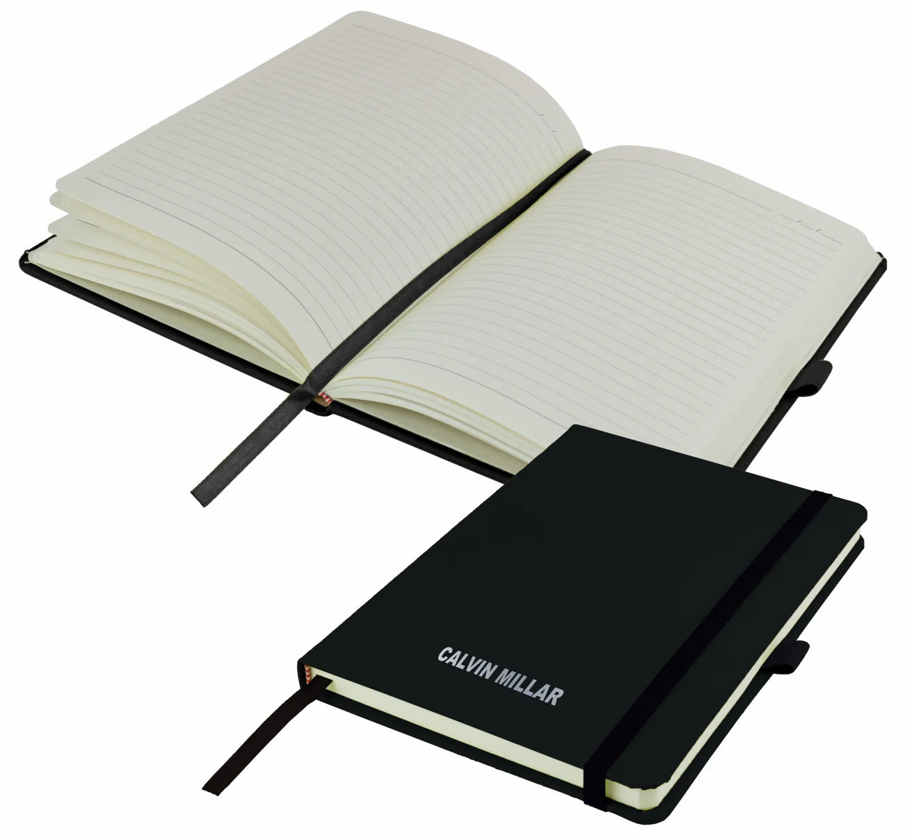 Personalised Ebony Black A5 Notebook