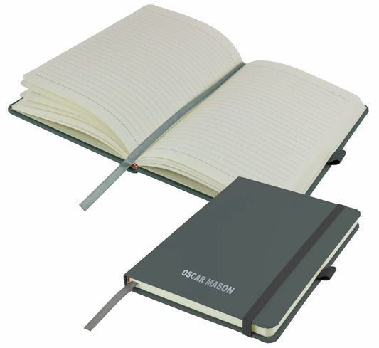 Personalised Stone Grey A5 Notebook