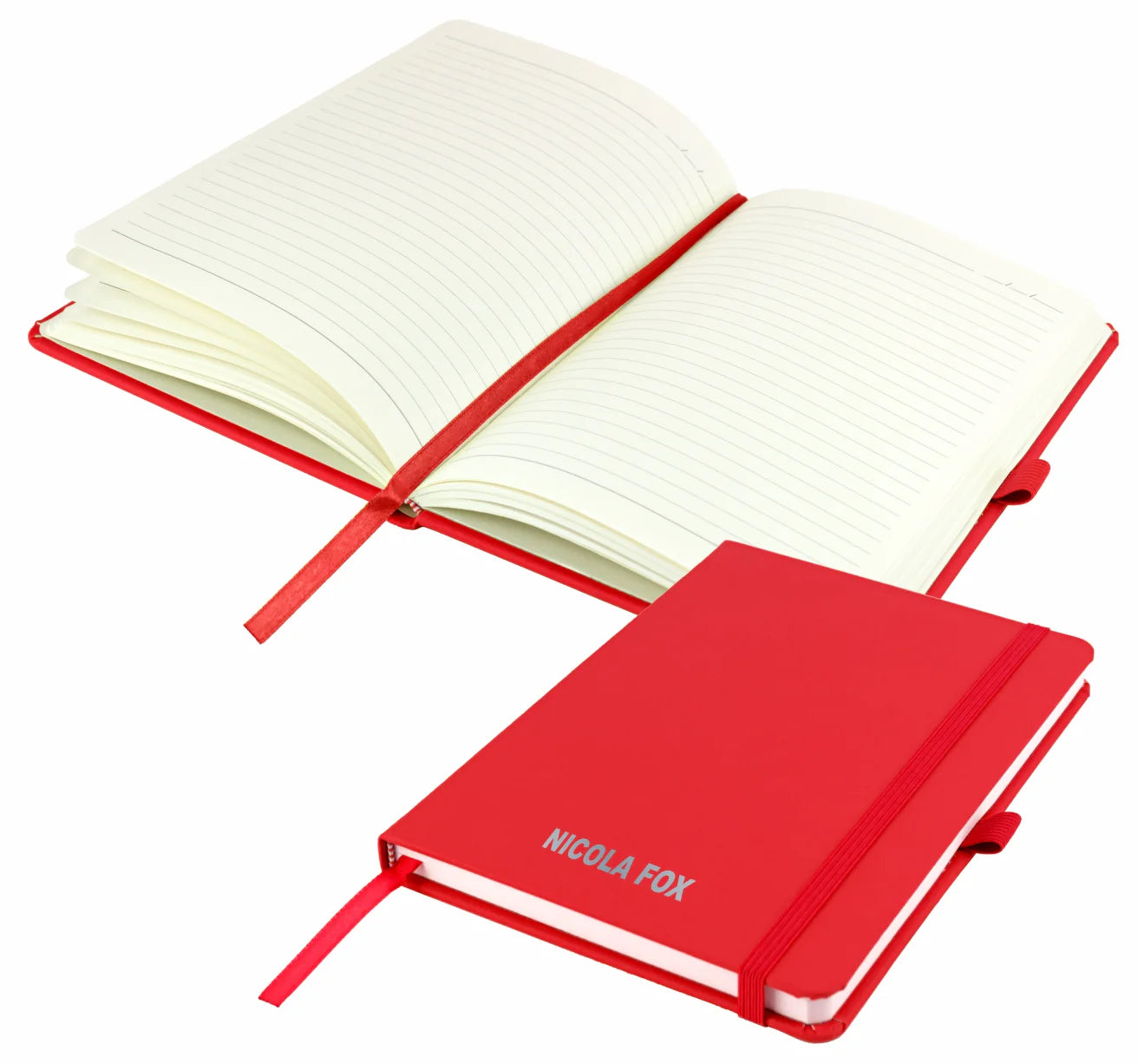 Personalised Ruby Red A5 Notebook